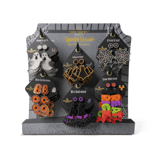 Halloween Spooky Beaded Earrings