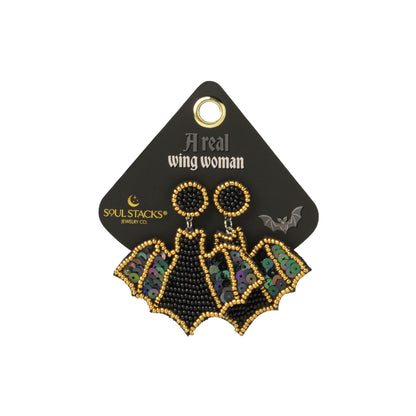 Halloween Spooky Beaded Earrings