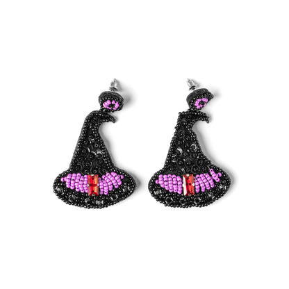 Halloween Spooky Beaded Earrings