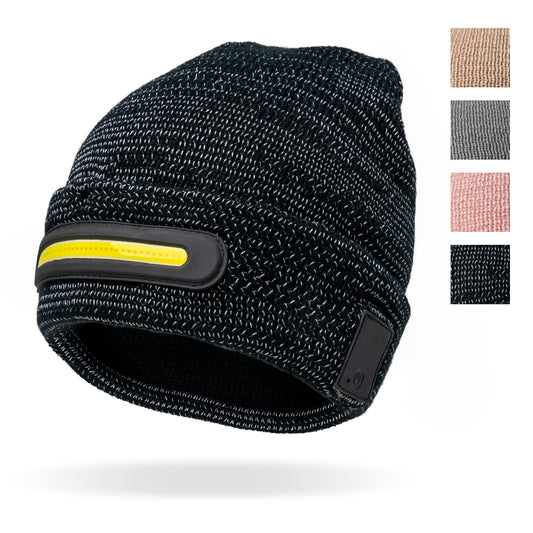 Night Watch Reflective Rechargeable LED Beanie