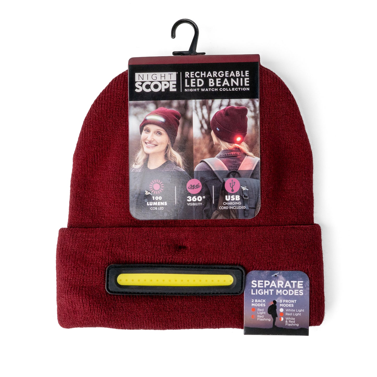 Night Watch Women's Rechargeable LED Beanie