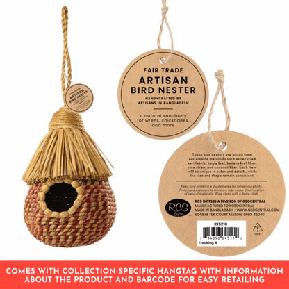 Bird Nester | Recycled Sari & Rice Straw