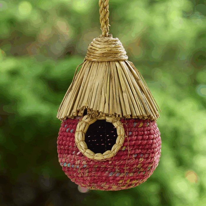 Bird Nester | Recycled Sari & Rice Straw