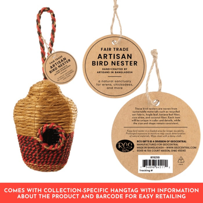 Bird Nester | Recycled Sari & Banana Fiber