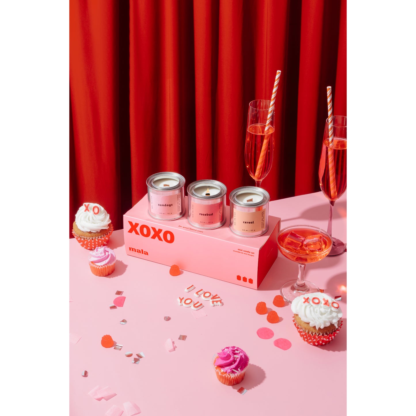 Candle Gift Set | Xoxo (Cereal + Rosebud + Sundays)
