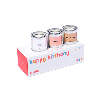 Candle Gift Set | Happy Birthday (Birthday Cake + Cereal + Milk & Sugar)