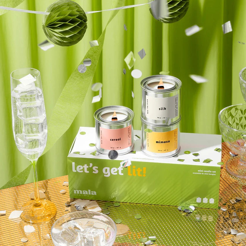 Candle Gift Set | Let's Get Lit (Mimosa + Cereal + Silk)