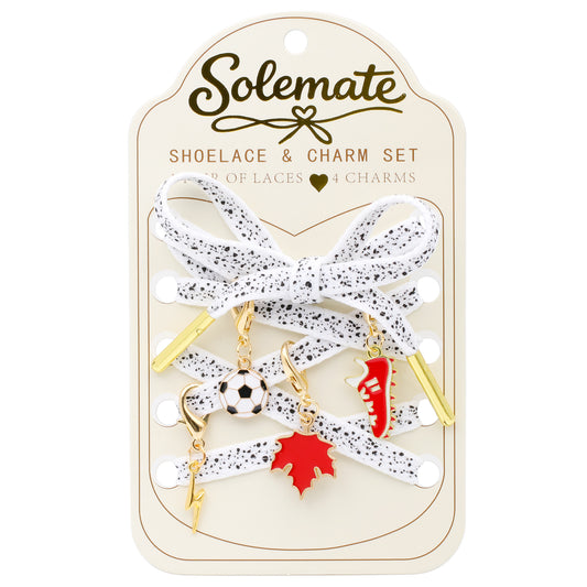 Solemate Shoelace & Charm Set - Limited Soccer Edition