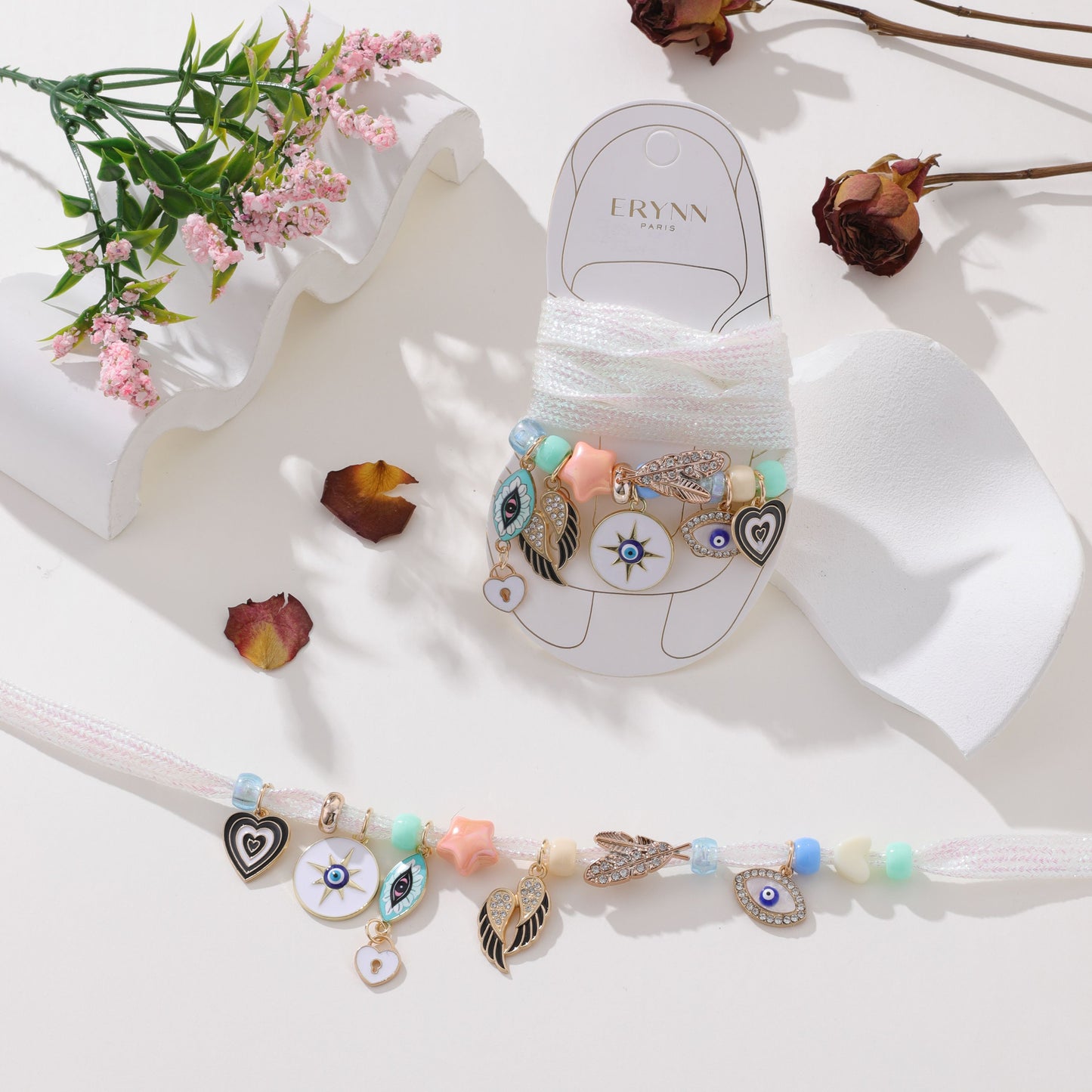 Paris Shoelace Set & Charms