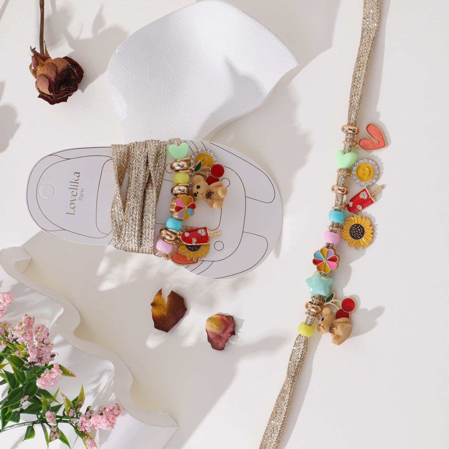 Paris Shoelace Set & Charms