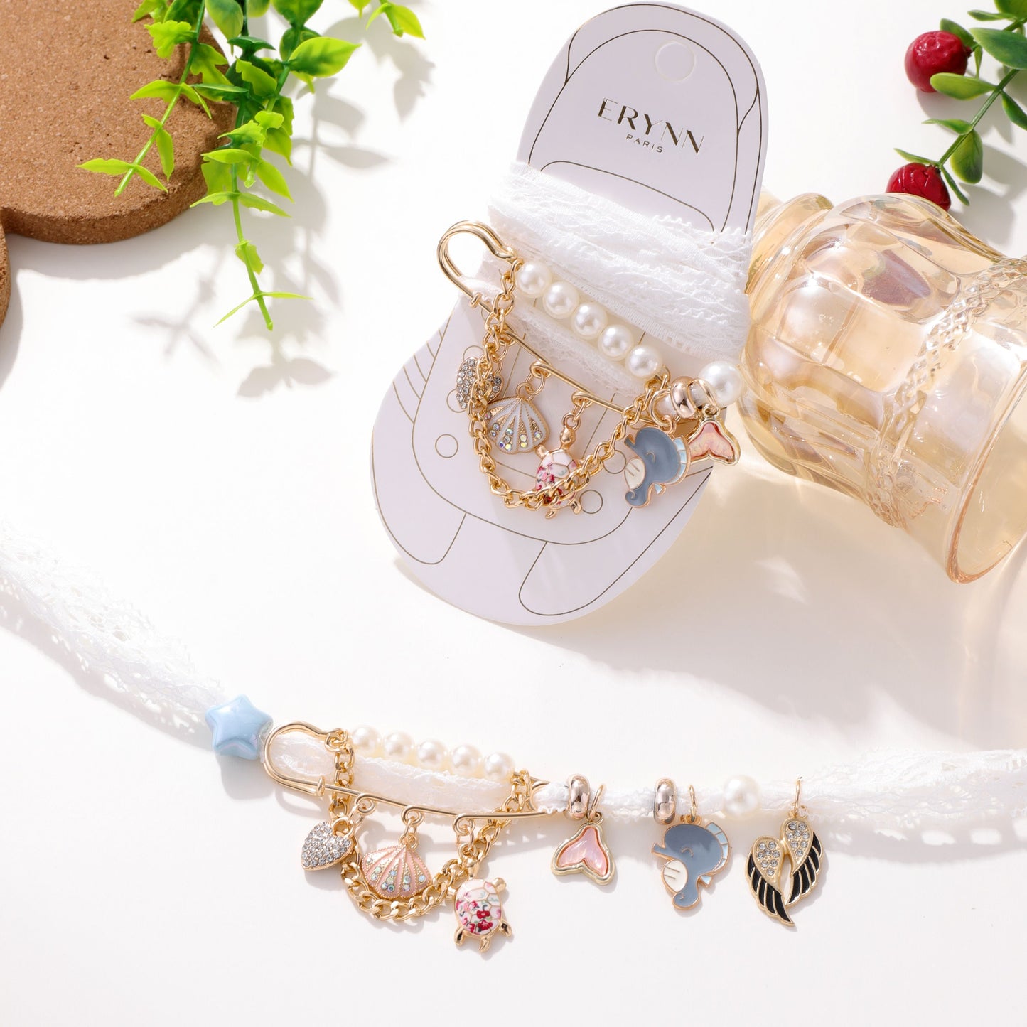 Paris Shoelace Set & Charms
