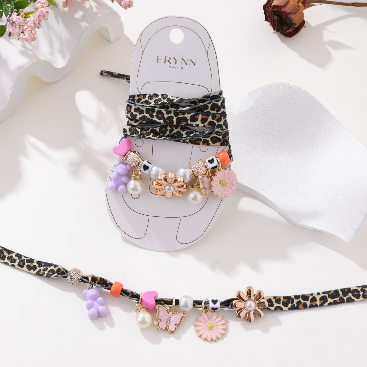 Paris Shoelace Set & Charms