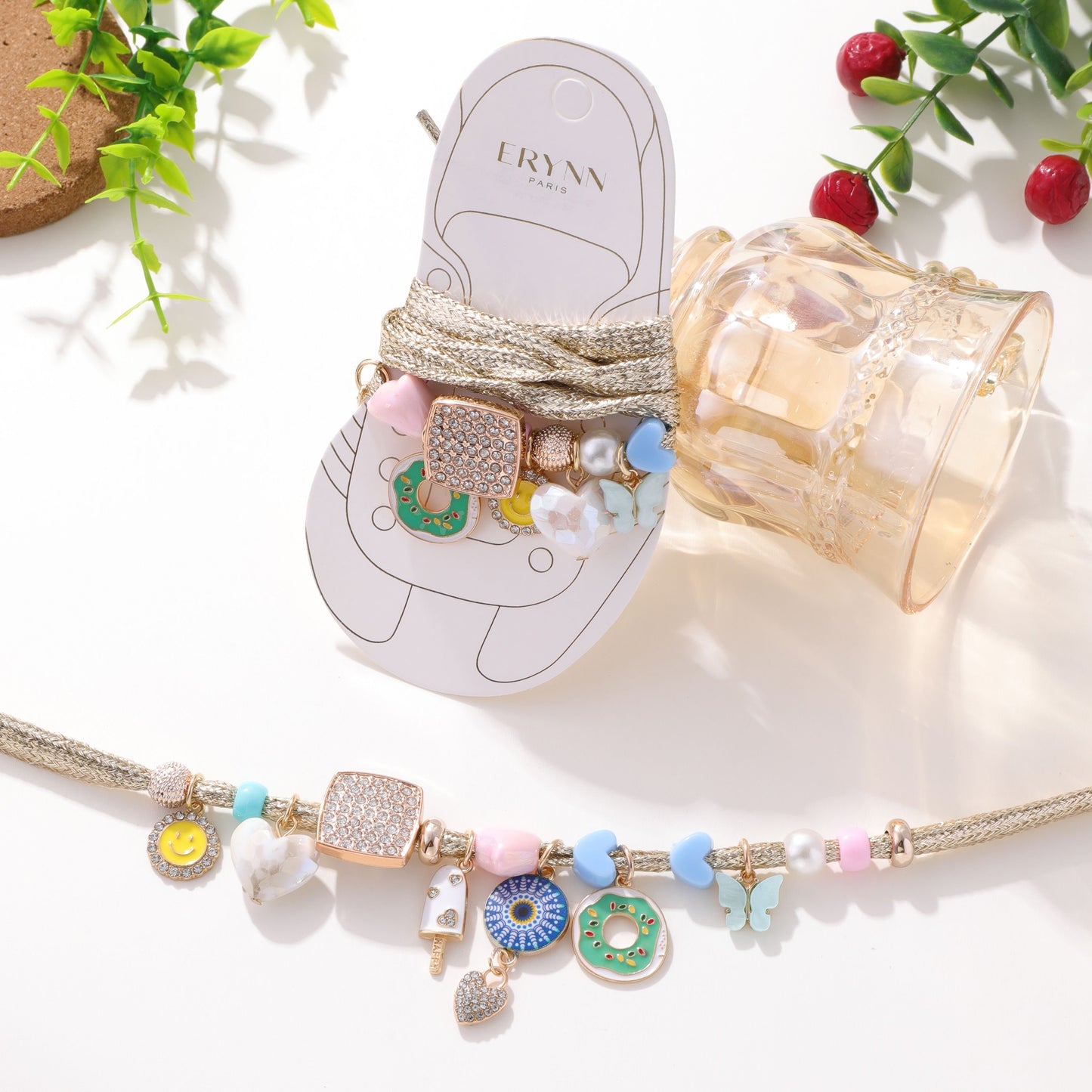 Paris Shoelace Set & Charms