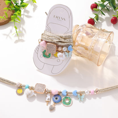 Paris Shoelace Set & Charms