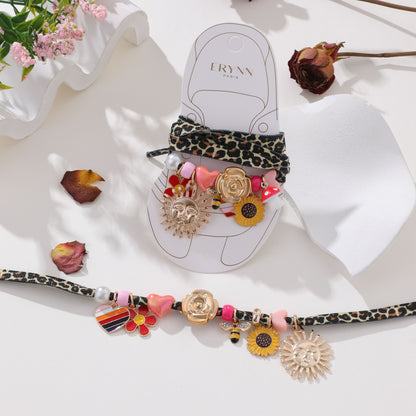 Paris Shoelace Set & Charms