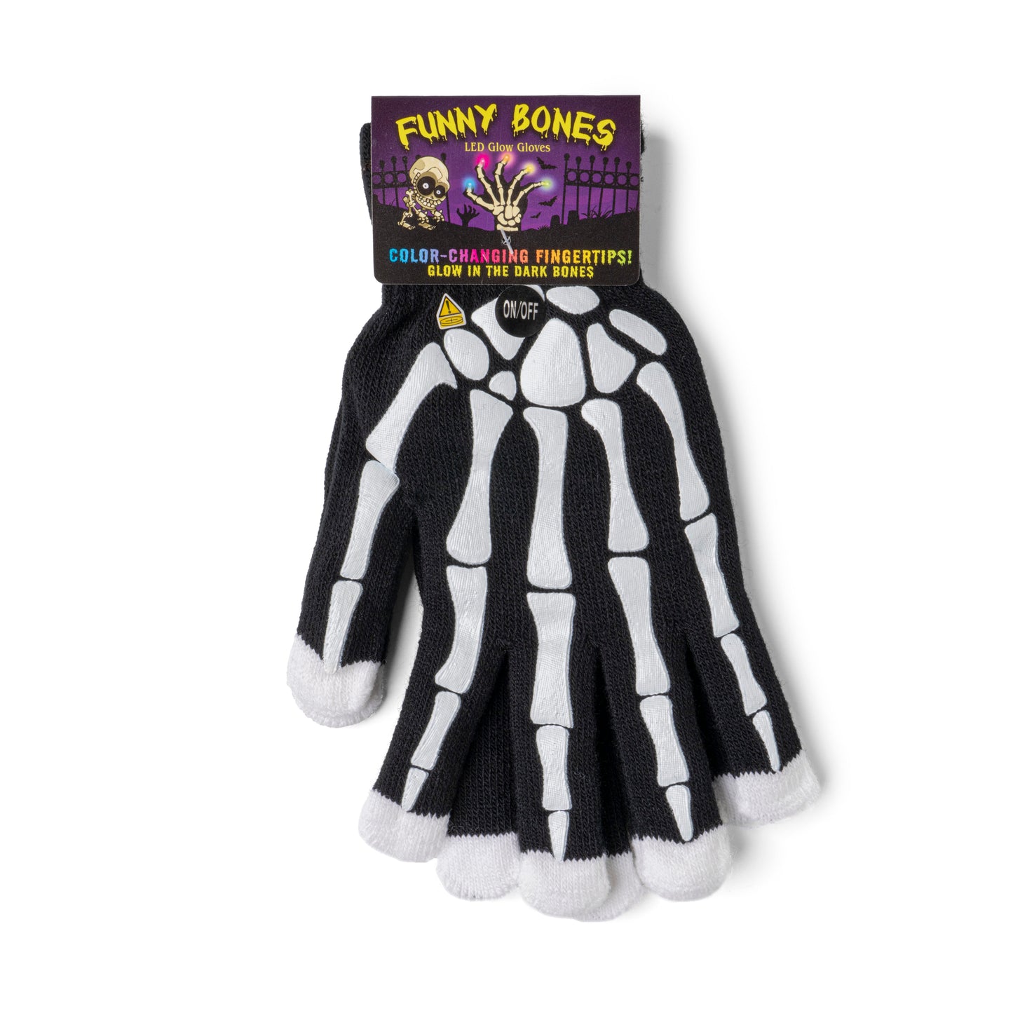 Funny Bones Multicolour LED Gloves