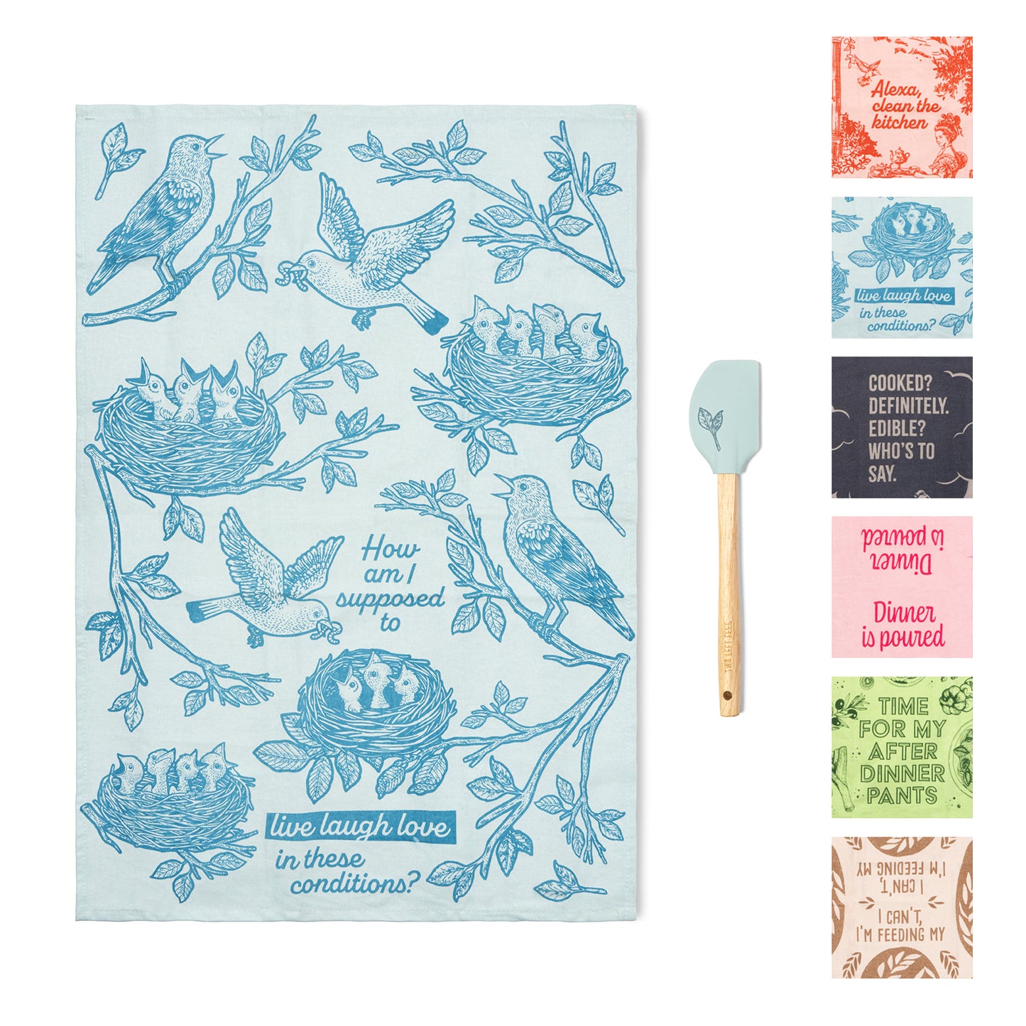 The Reluctant Chef Tea Towel & Spatula Set