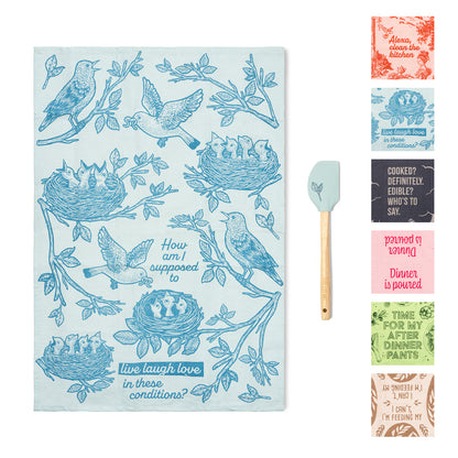The Reluctant Chef Tea Towel & Spatula Set