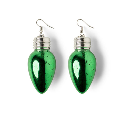 Lotsa Lites! Holiday Frost Bulb Earrings