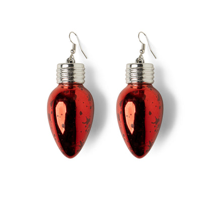 Lotsa Lites! Holiday Frost Bulb Earrings