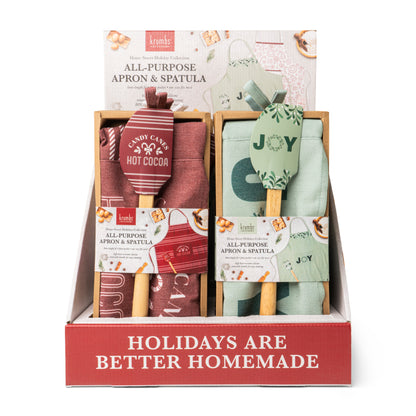Home Sweet Holidays Apron & Spatula Set