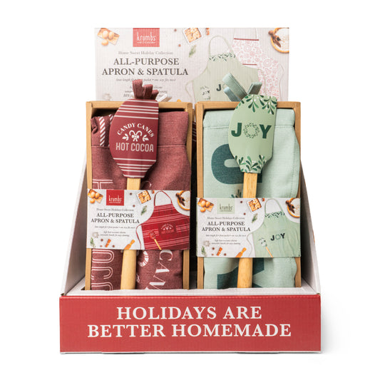 Home Sweet Holidays Apron & Spatula Set
