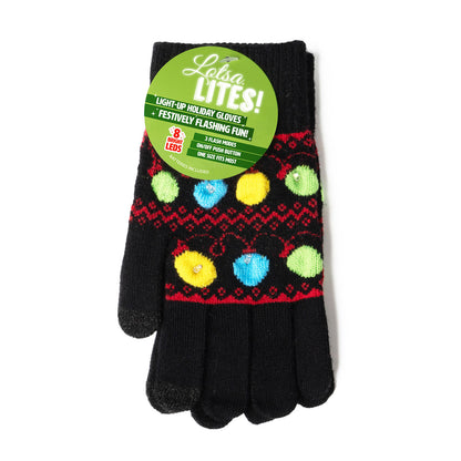 Lotsa LITES! Light-Up Holiday Gloves