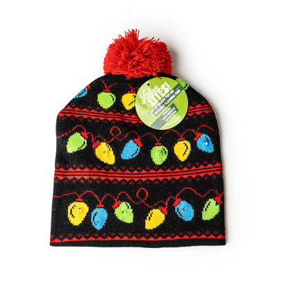 Lotsa LITES! Light-Up Holiday Pom Hat