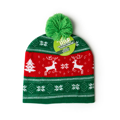 Lotsa LITES! Light-Up Holiday Pom Hat