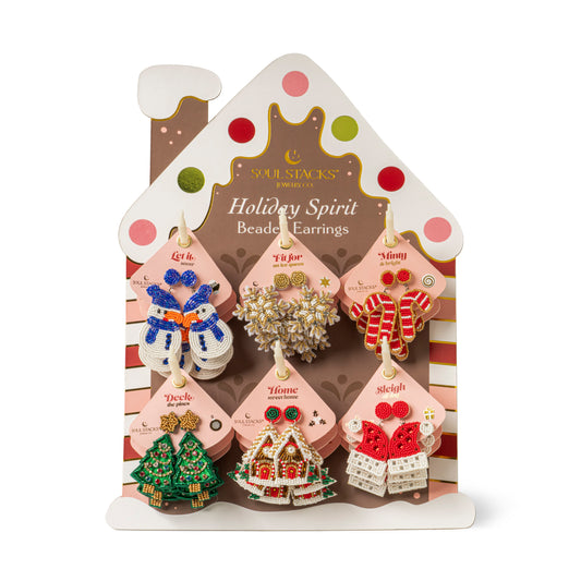 Holiday Spirit Beaded Earrings