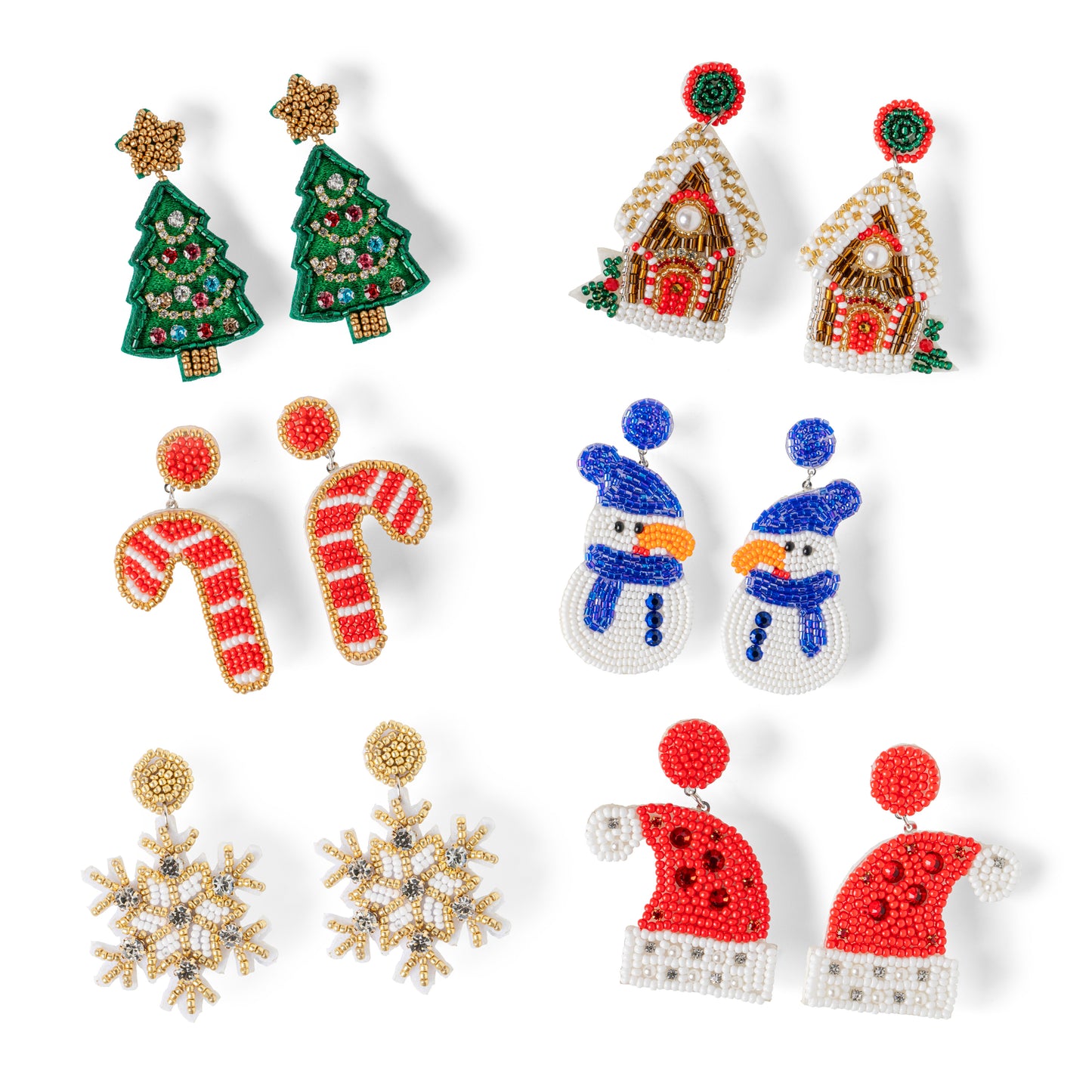 Holiday Spirit Beaded Earrings