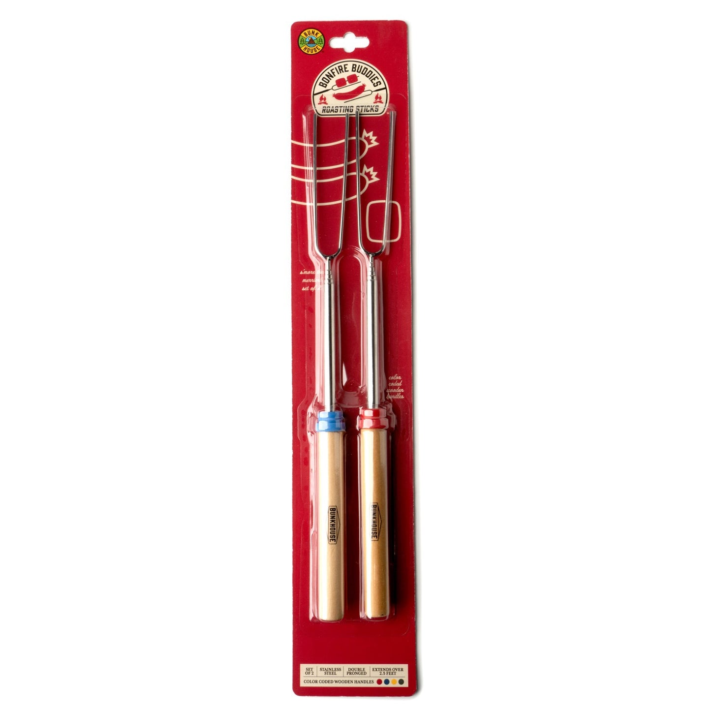 Bonfire Buddies 2 Pack Roasting Sticks