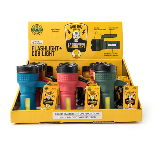 Bigfoot Beacon 2-In-1 Rechargeable Flashlight