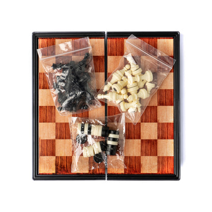 King Of The Hill Magnetic Travel Chess And Checkers Set
