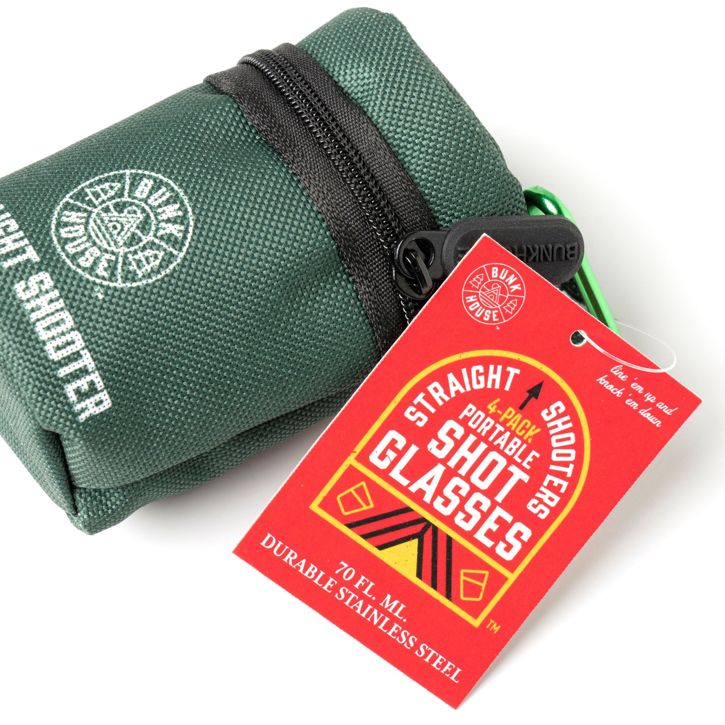 Straight Shooters 4-Pack Portable Shot Glasses