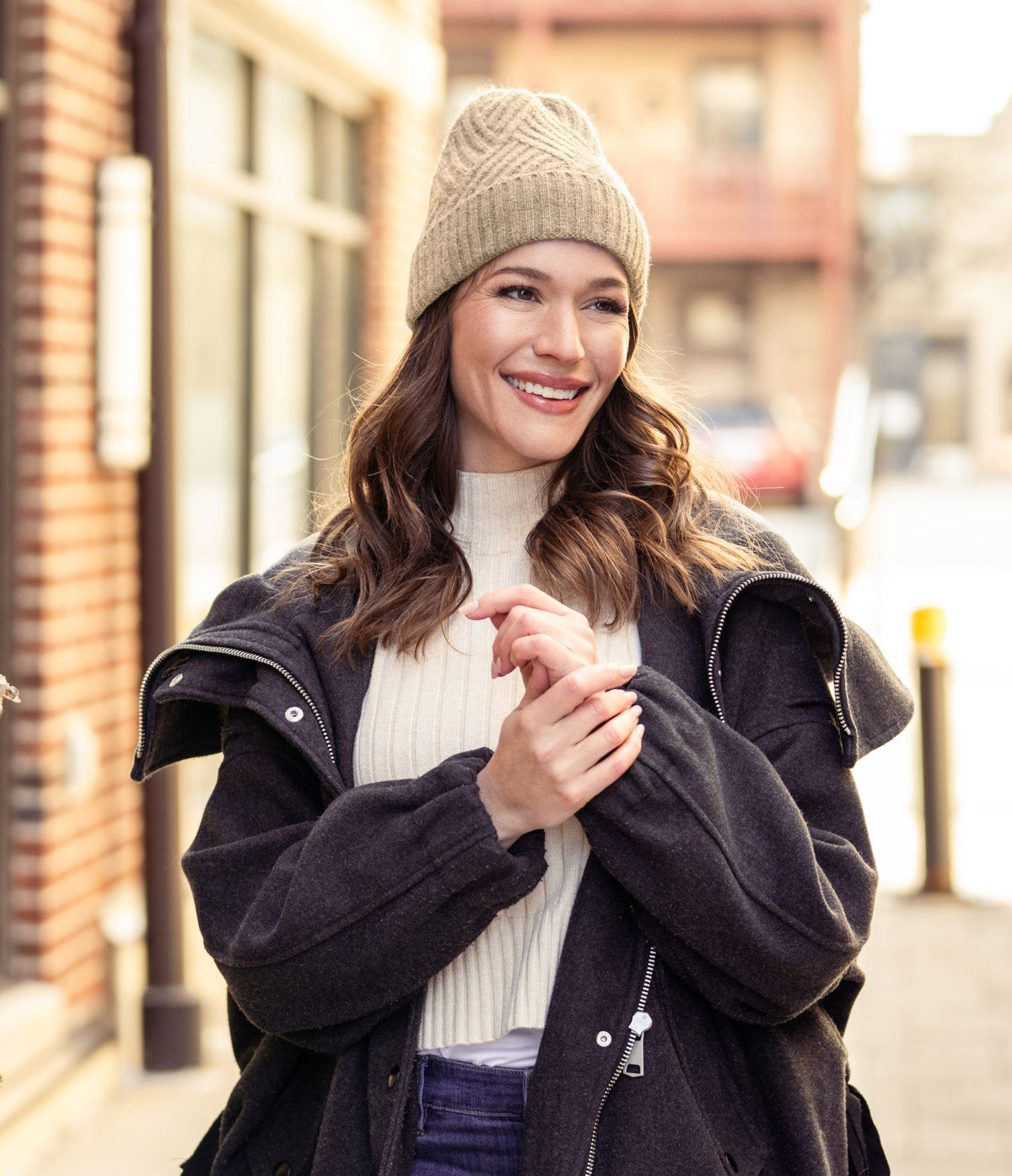Satin-Lined Beanie