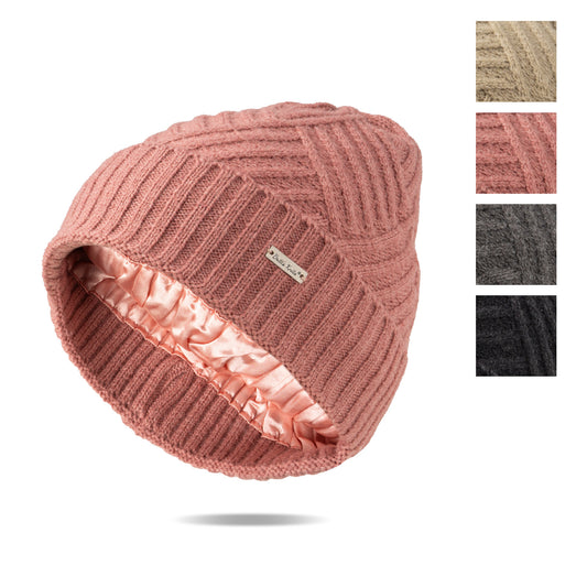 Satin-Lined Beanie