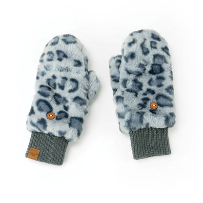 Snow Leopard Mittens