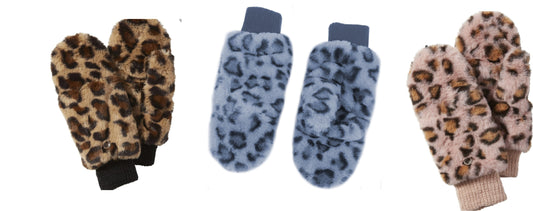 Snow Leopard Mittens