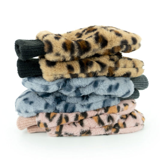 Snow Leopard Mittens