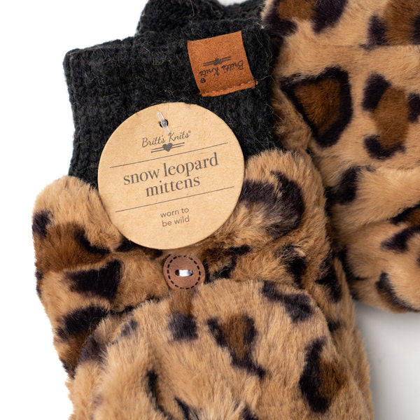 Snow Leopard Mittens