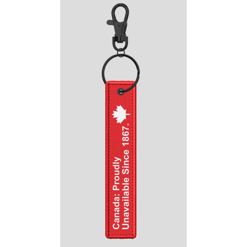 Canada Proudly Unavailable Keychain (5X1")