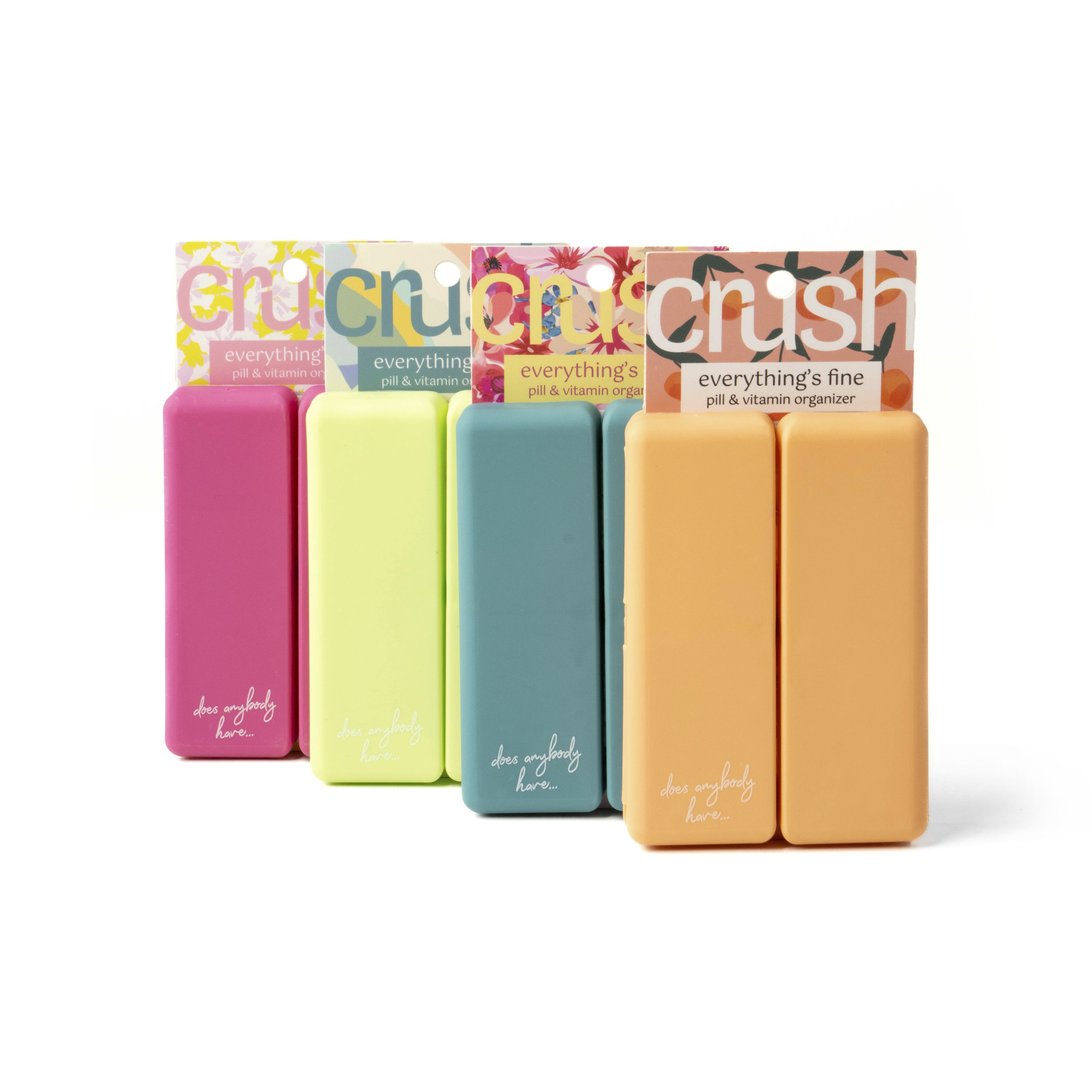 新品 WWW_PILLCASE WHAT WE WANT Everything's Fine Pill & Vitamin Case – Canadian Gift Concept