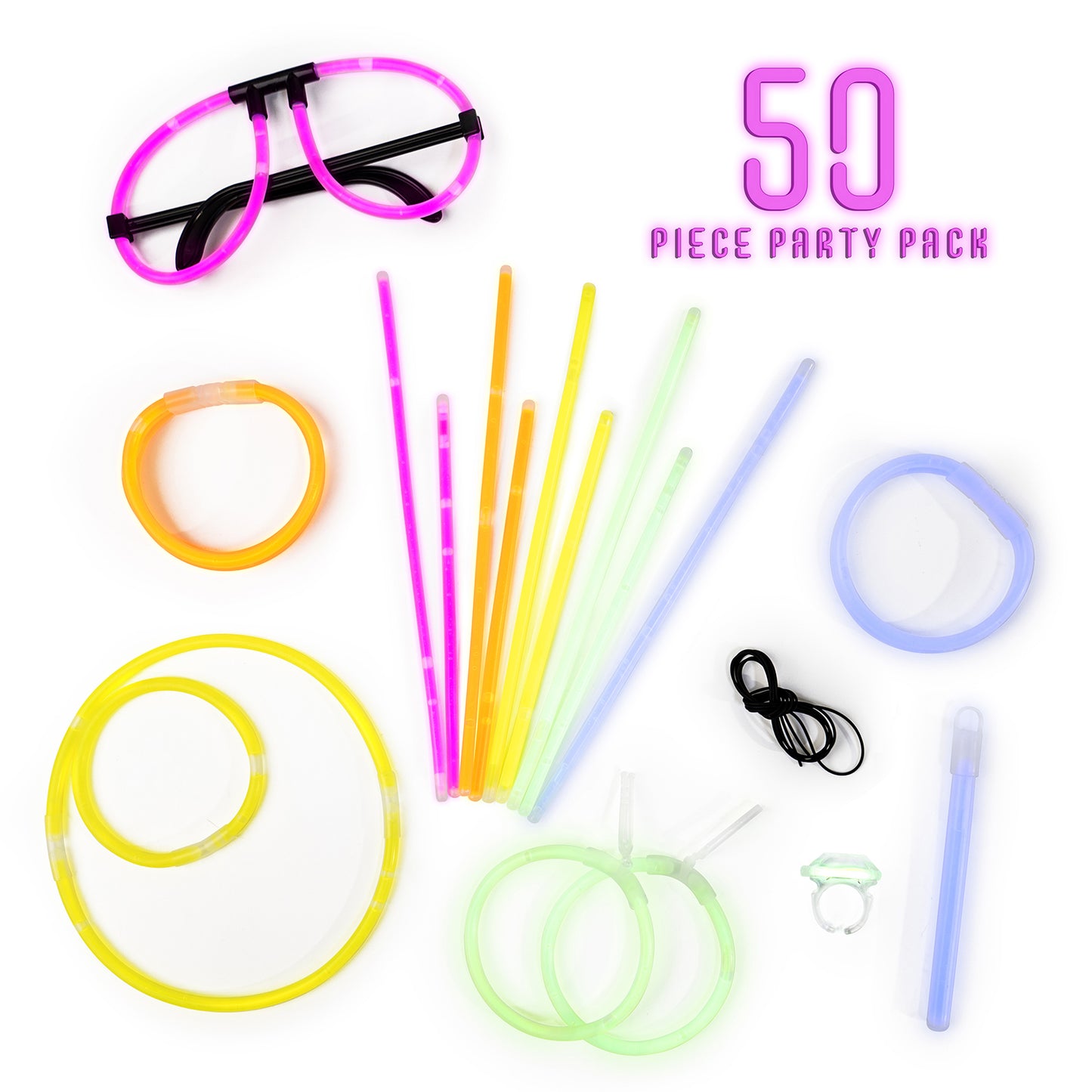 Glow Sticks 50 Pack