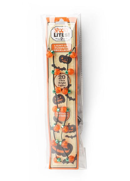 Spooky LITES! Light-Up Pumpkin Necklace