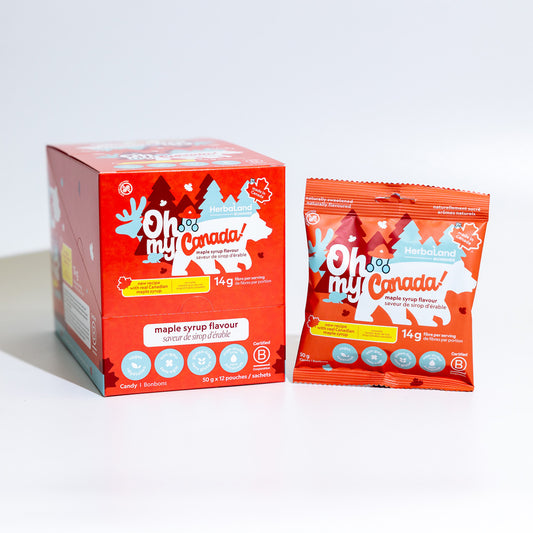 New Snack Gummies Oh My! Canada Real Maple 50G