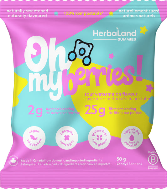 Snack Gummies Oh My! Bears Sour Watermelon 50G
