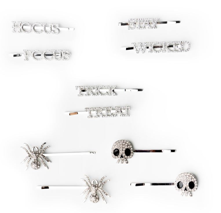 Halloween Bling Hair Clips