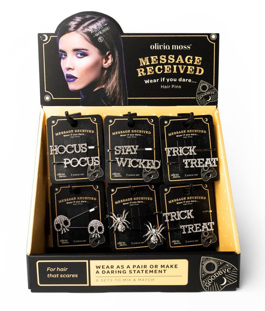 Halloween Bling Hair Clips