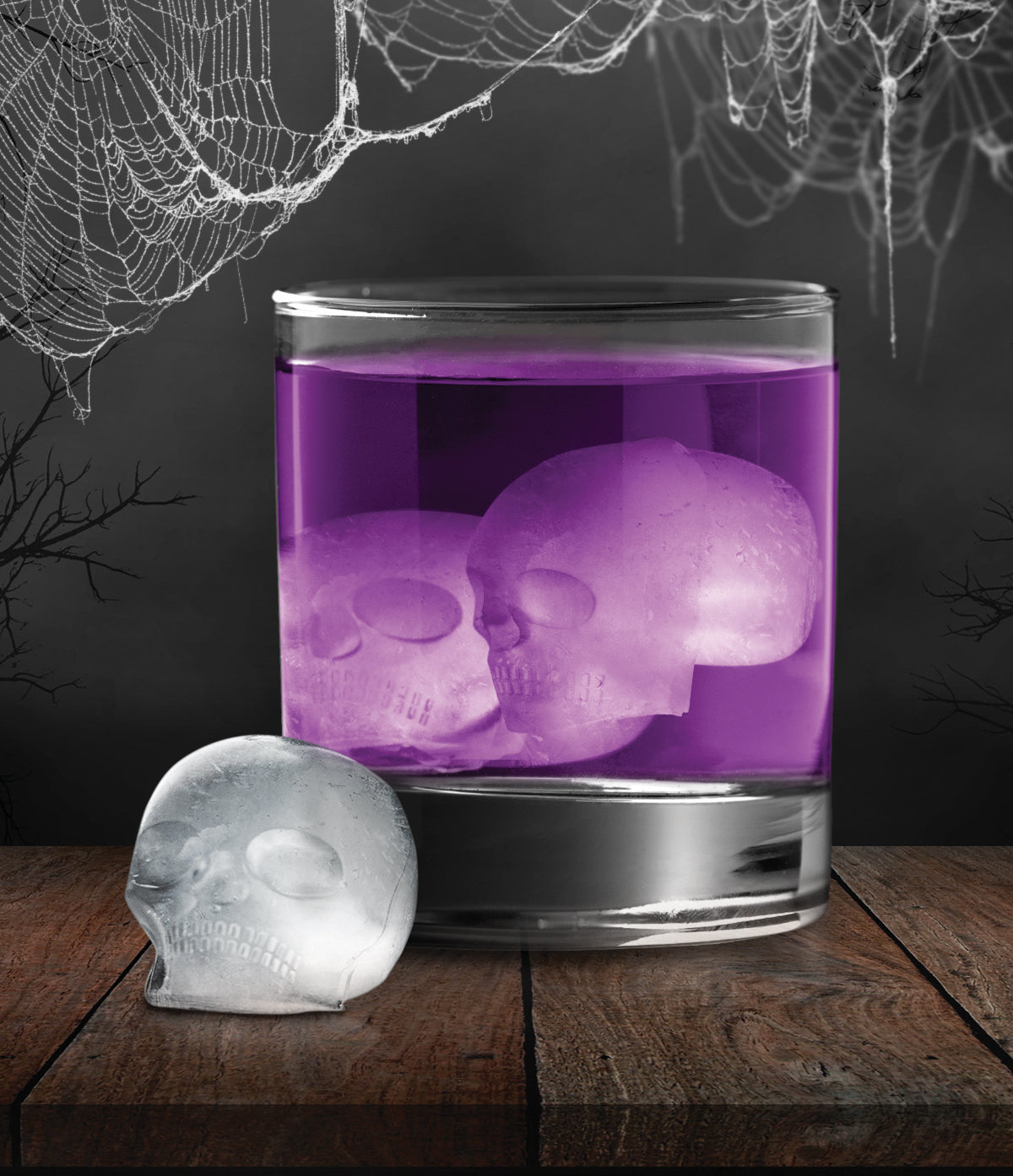 Halloween Skull Silicone Ice Ball Tray